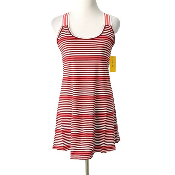New Eleven Venus Williams Tennis Dress Size Medium Pickleball Racer Back Stripes - Picture 1 of 13